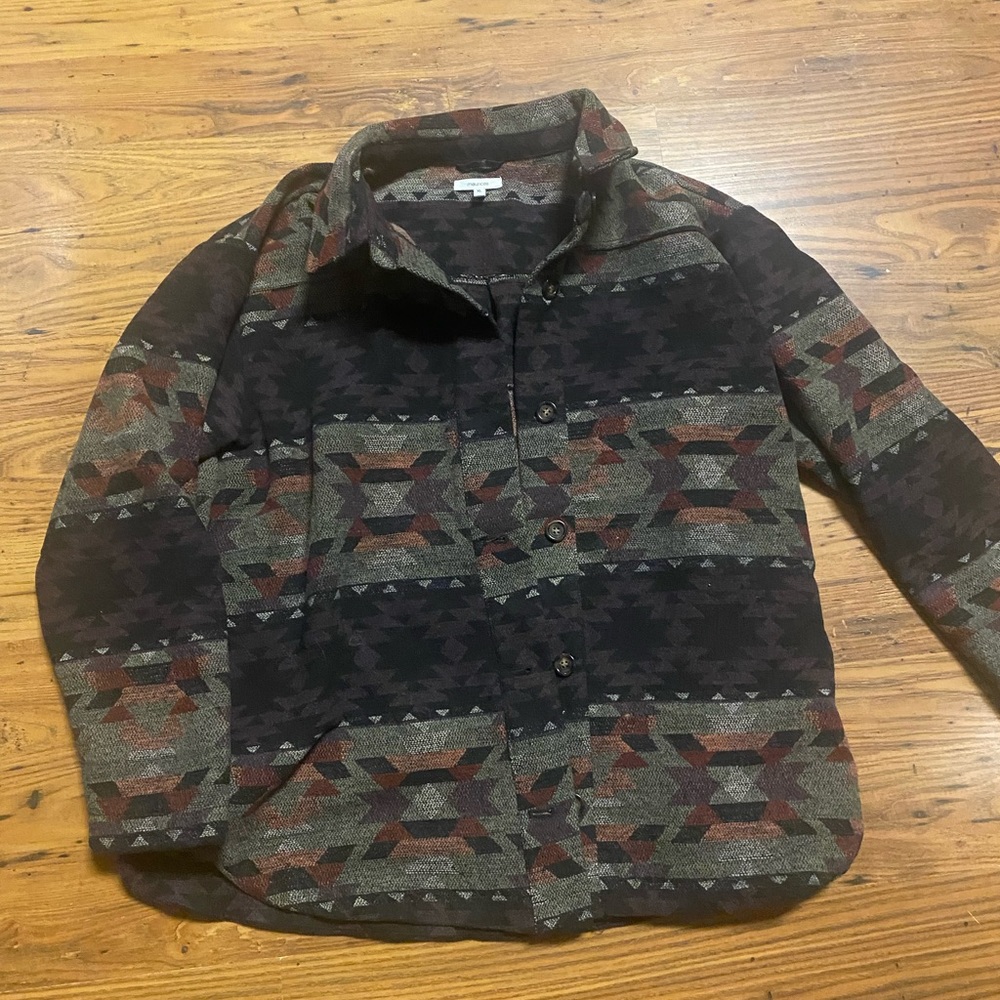 Aztec shacket with pockets